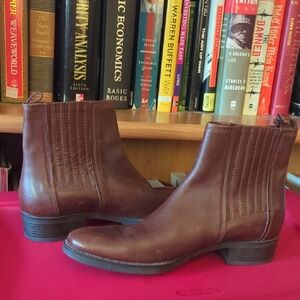 Geox Brown Leather Chelsea Boots